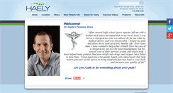 Desktop Screenshot of haelychiropractic.com