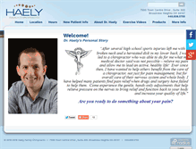 Tablet Screenshot of haelychiropractic.com